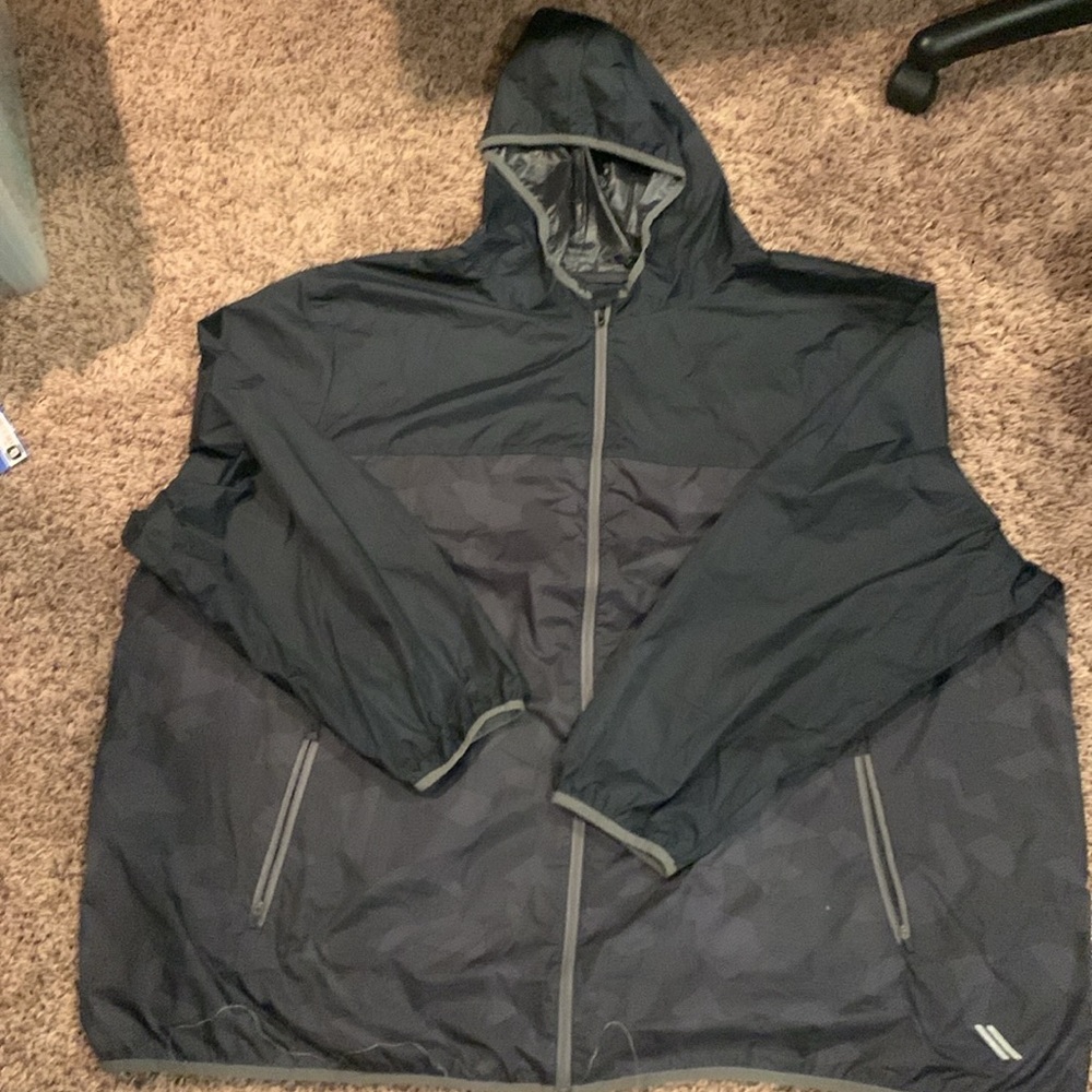 KS Sport Geometric Camouflage Size 6XL Windbreaker Lightweight Jacket